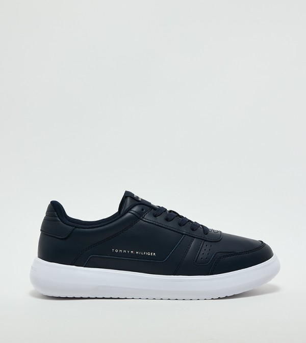 Logo Detail Lace-Up Platform Sneakers