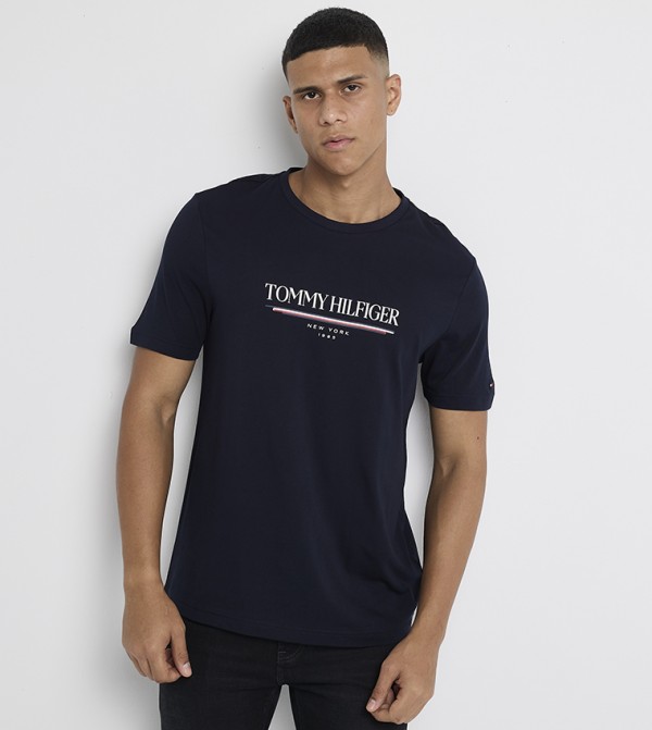Logo Printed Crew Neck T-Shirt