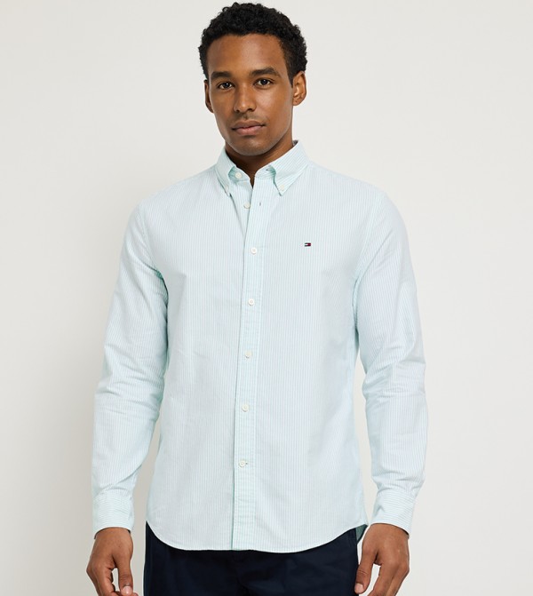 HERITAGE Striped Long Sleeves Oxford Shirt