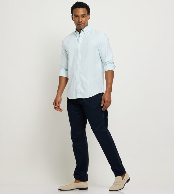 HARLEM Pleat Detail Tapered Fit Pants