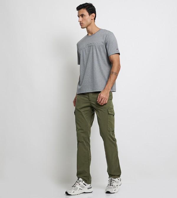 DENTON Solid Twill Cargo Pants