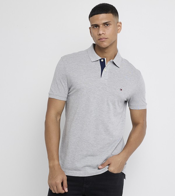 Logo Detail Short Sleeves Polo T-Shirt