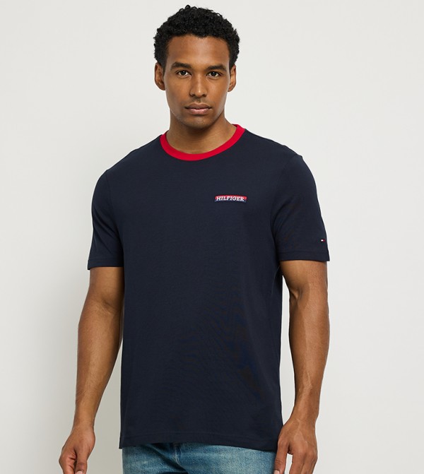 Monotype Detail Crew Neck T-Shirt