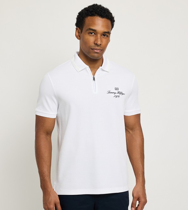 Logo Detail Short Sleeves Polo T-Shirt
