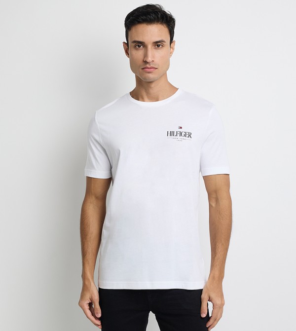 Logo Printed Crew Neck T-Shirt