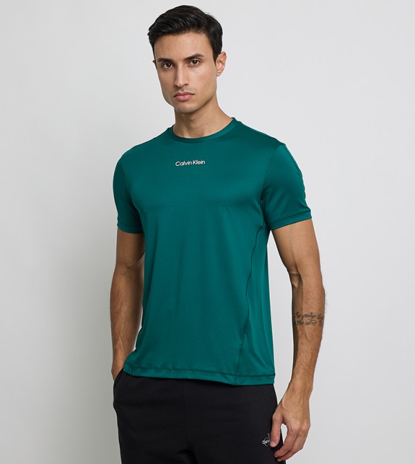Logo Printed Short Sleeves Active T-Shirt