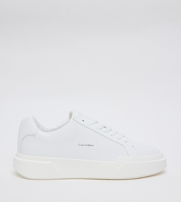 Logo Detail Low Top Platform Sneakers