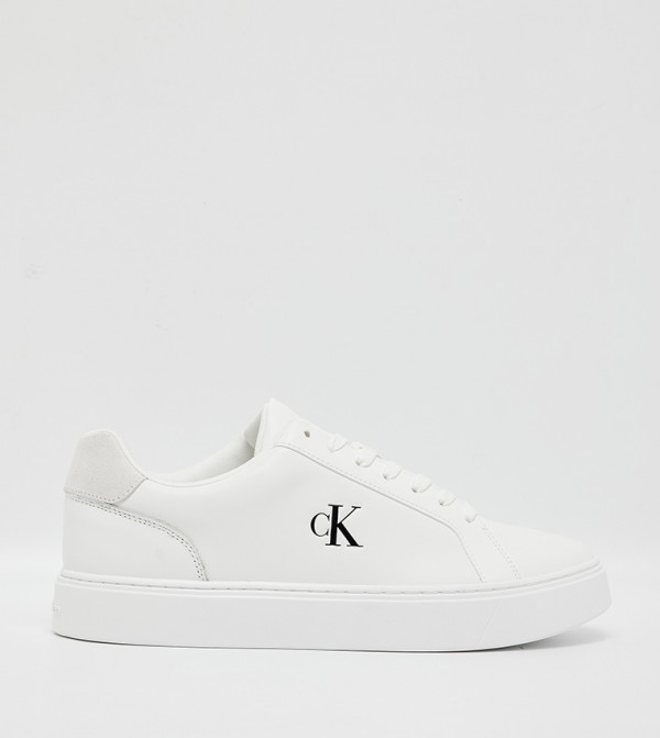 Monogram Detail Lace Up Sneakers 