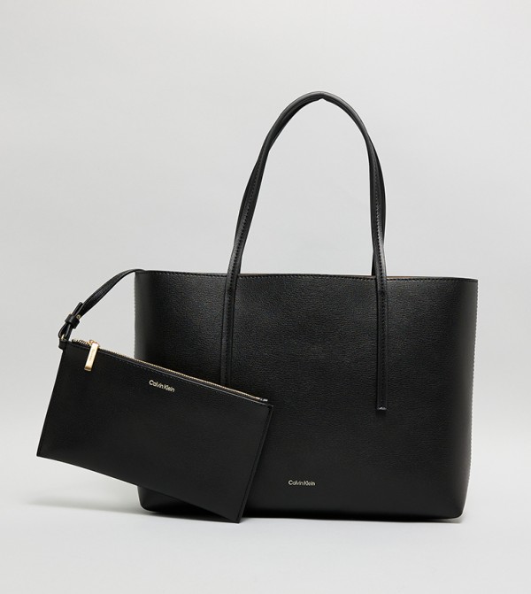 Logo Detail Tote Bag with Coin Pouch