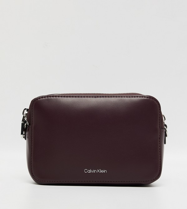 Logo Detail Zippered Camera Bag