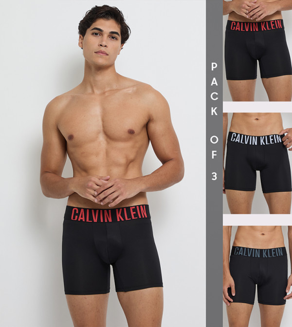 Pack of 3 Logo Waistband Boxer Briefs