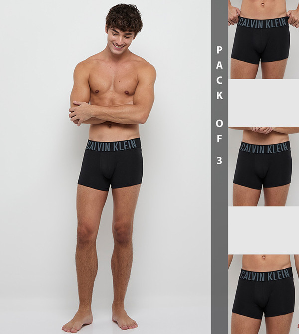 3-Pack Logo Waistband Trunks