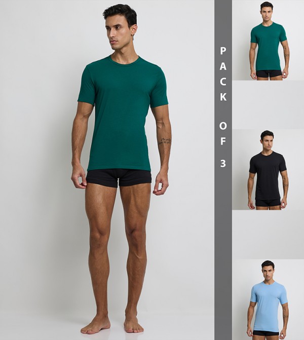 Pack of 2 Short Sleeves Undershirts