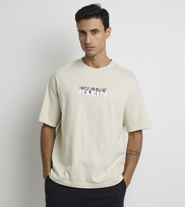 Logo Embroidered Casual T-Shirt