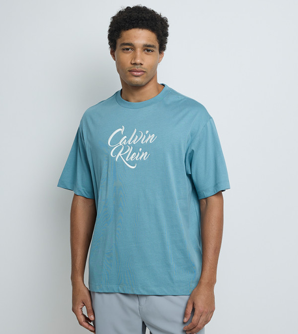 16S Logo Embroidered Crew Neck T-Shirt