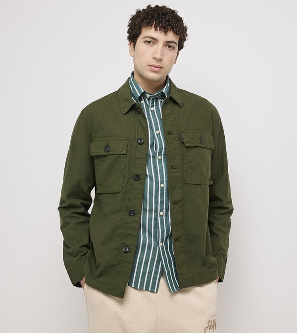 Solid Long Sleeves Shacket