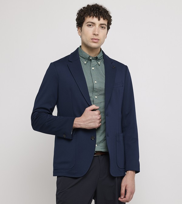 PUNTO MILANO Solid Long Sleeves Blazer