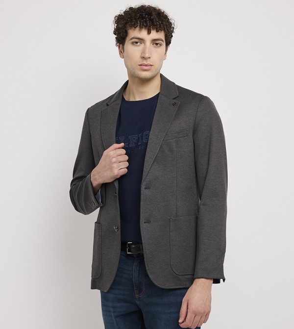 PUNTO MILANO Solid Long Sleeves Blazer
