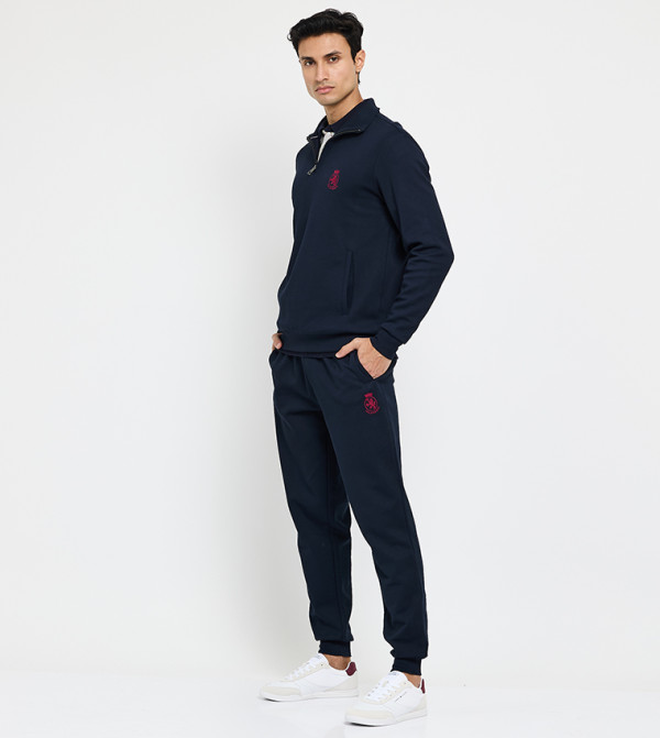 Monotype Crest Drawstring Waist Joggers