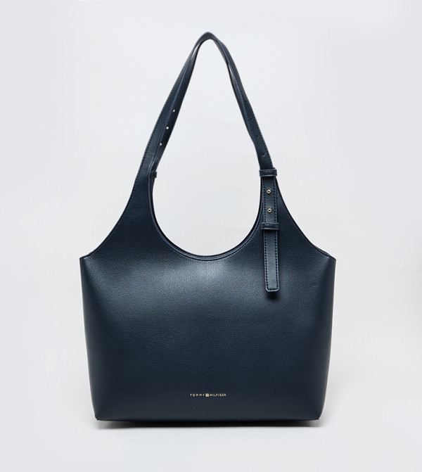Textured Adjustable Strap Tote Bag