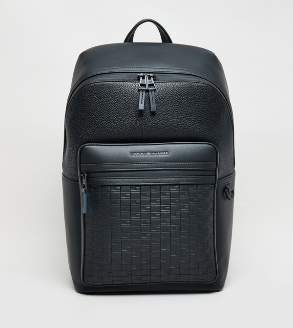 Logo Detail Zippered Backpack