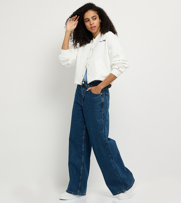 70's Washed Wide Leg Jeans