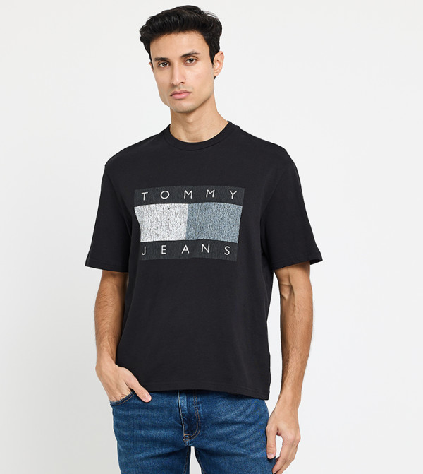 Monotype Printed Short Sleeves T-Shirt