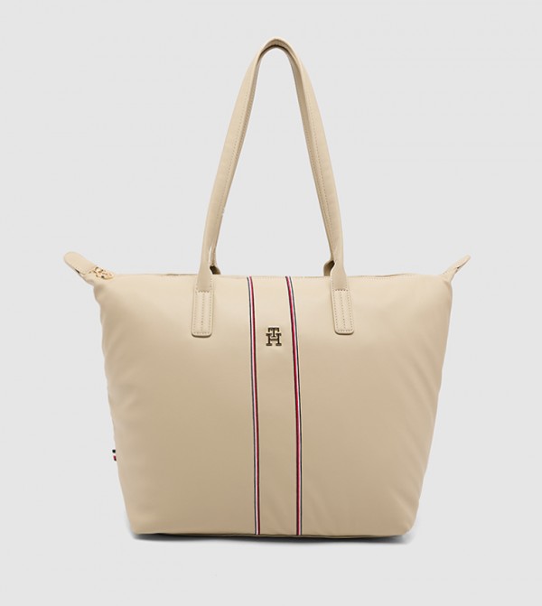 Monogram Detail Tote Bag