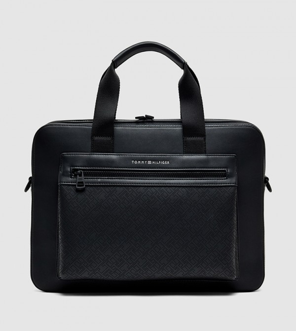 Monogram Patterned Laptop Bag