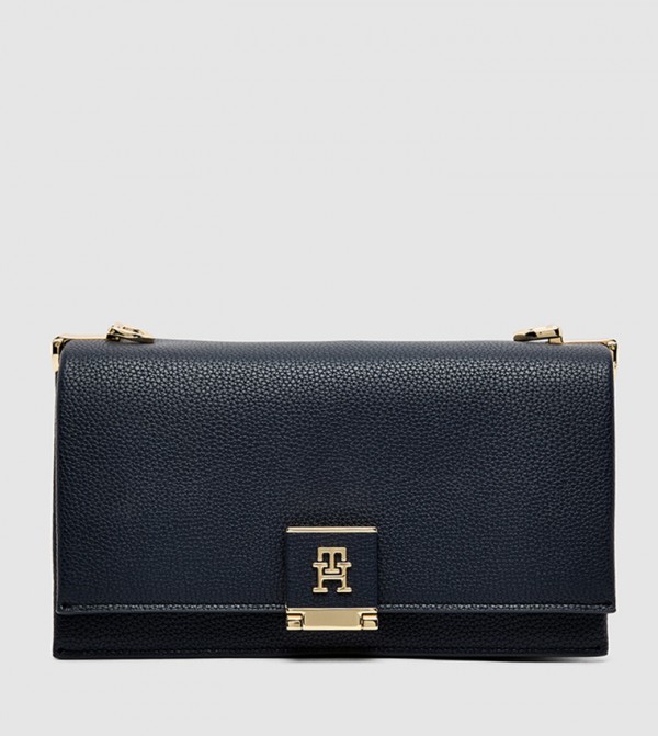 Logo Detail Flap Crossbody Bag