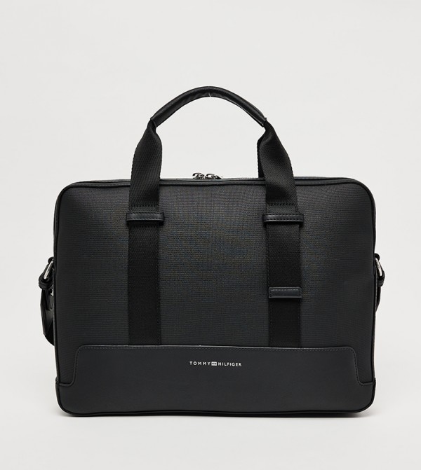 Logo Detail Laptop Bag