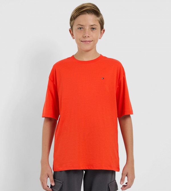 Logo Detail Crew Neck T-Shirt