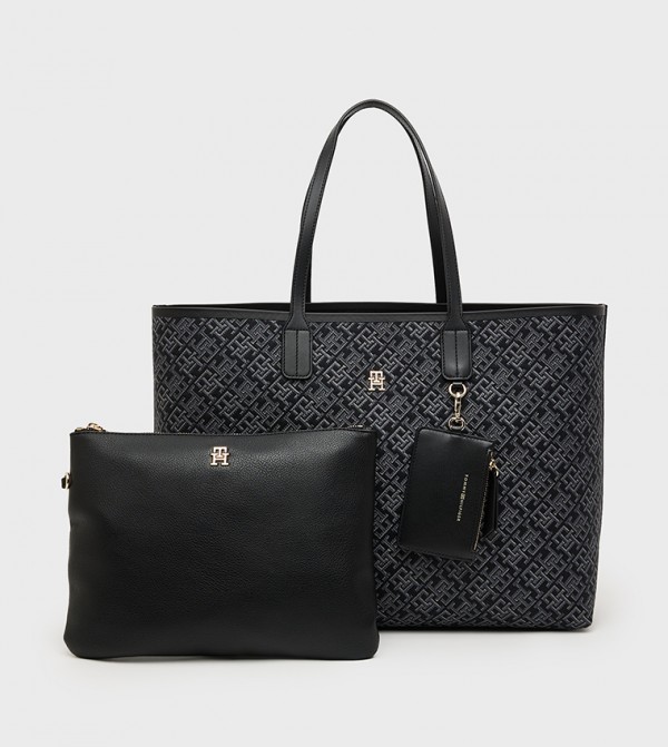 ICON Monogram Patterned Tote Bag Set