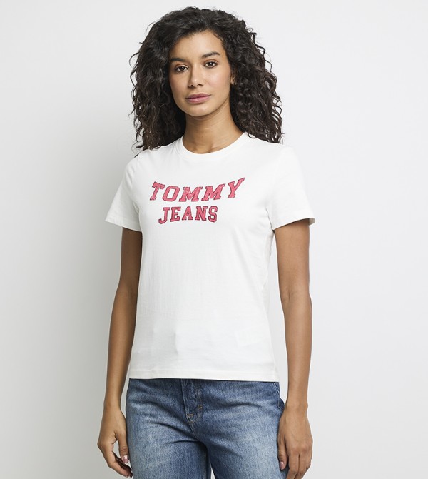 Monotype Printed Short Sleeves T-Shirt