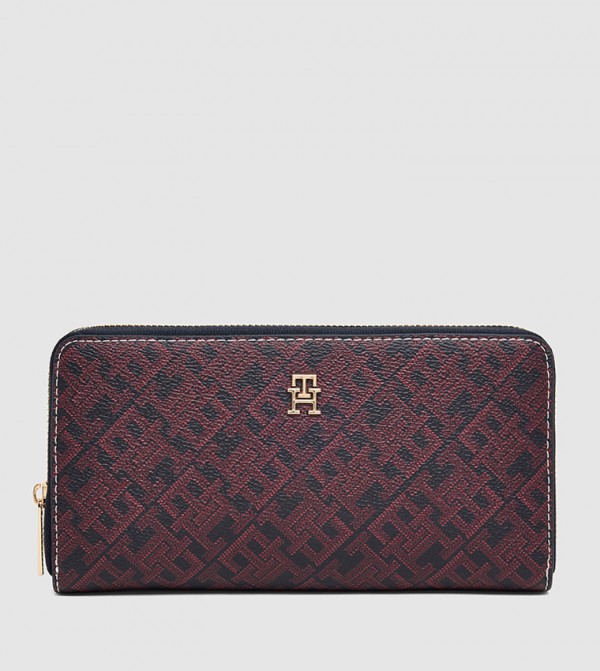 ICON Monogram Patterned Zip-Around Long Wallet