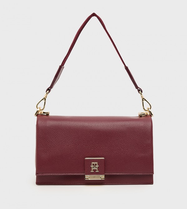 Logo Detail Flap Crossbody Bag