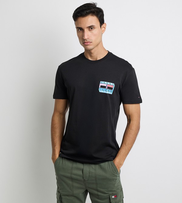 Logo Printed Crew Neck T-Shirt