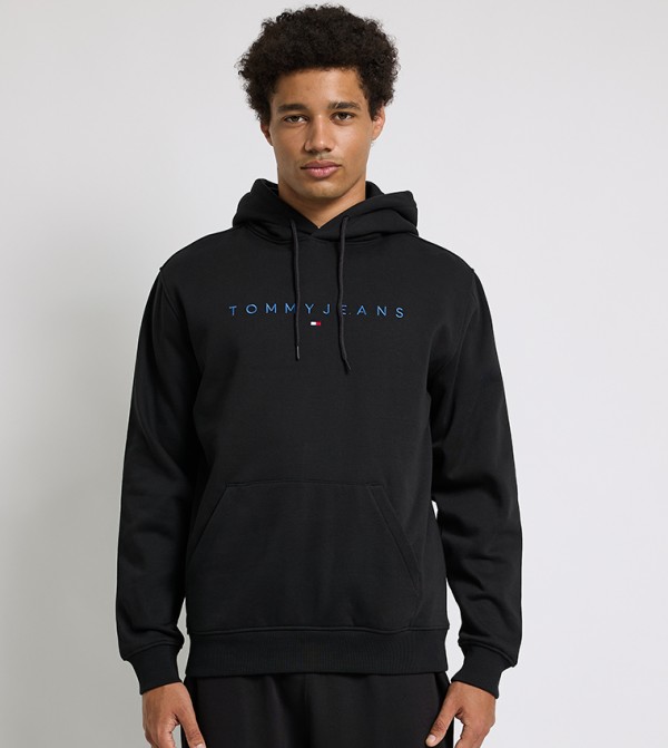 Logo Embroidered Long Sleeves Hoodie