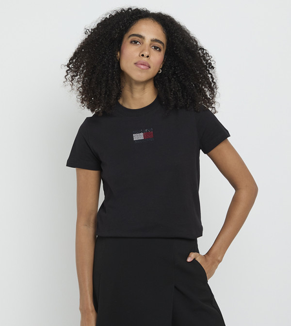 Embellished Regular Fit Short Sleeves T-Shirt