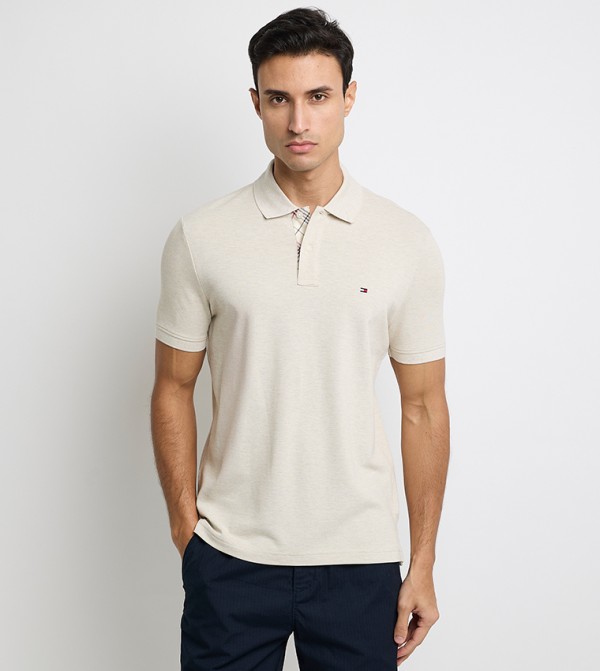 Logo Embroidered Short Sleeves Polo T-Shirt