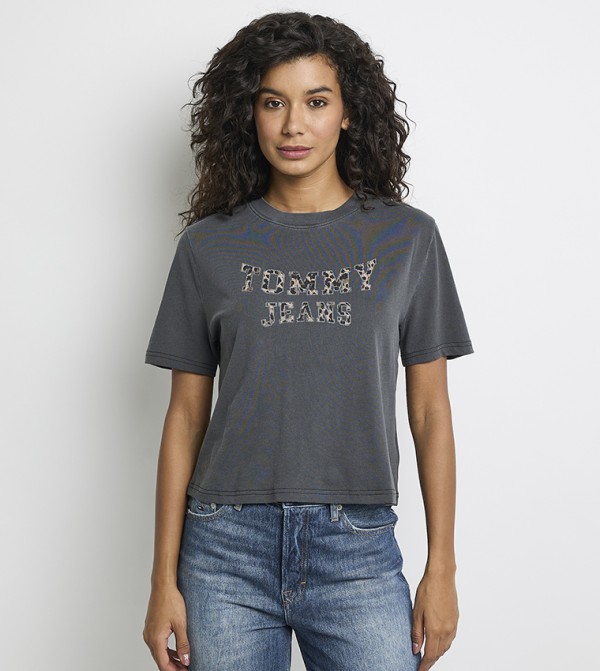 Monotype Printed Short Sleeves T-Shirt