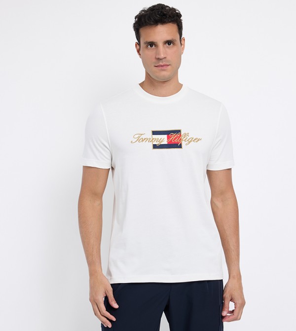 Logo Embroidered Short Sleeves T-Shirt