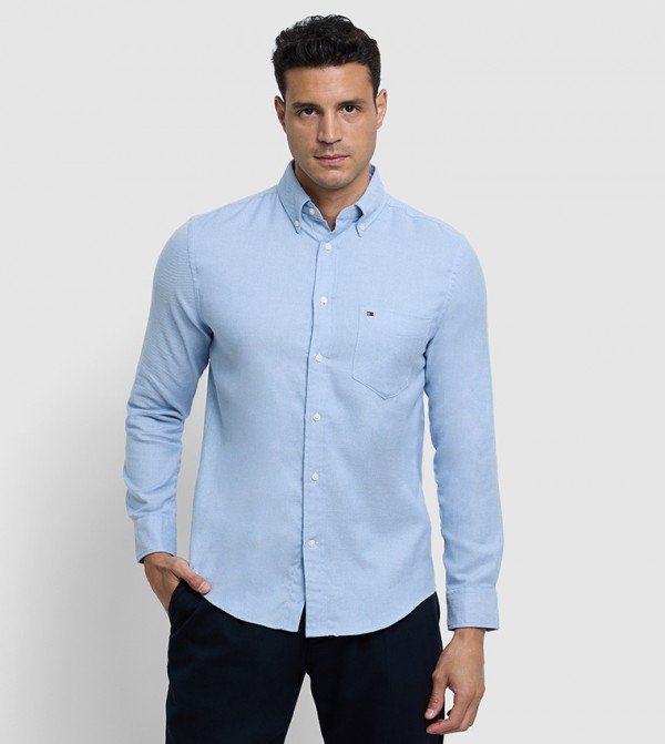 Flannel Dobby Long Sleeves Shirt