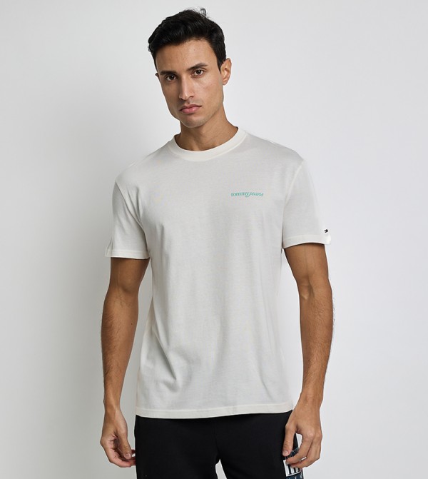 Logo Printed Crew Neck T-Shirt