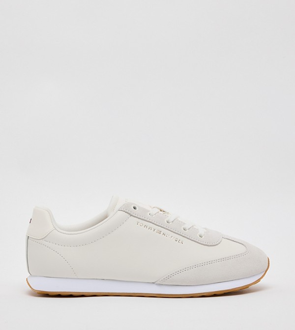 Textured Low-Top Sneakers