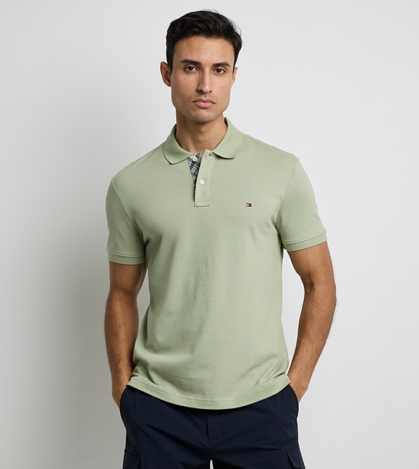 Logo Embroidered Short Sleeves Polo T-Shirt