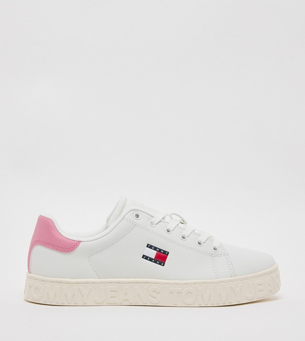 Textured Low-Top Sneakers