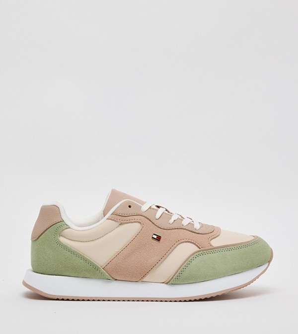 Color Block Low-Top Sneakers