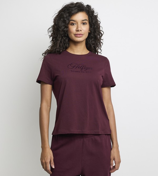 Monotype Printed Short Sleeves T-Shirt
