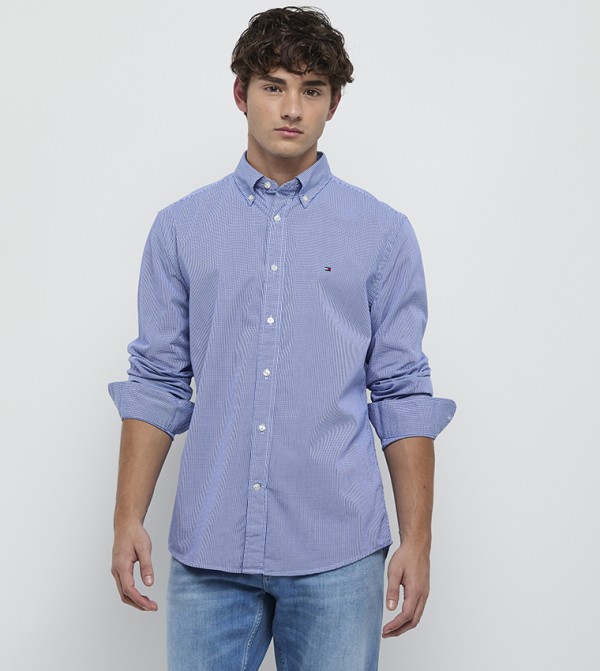 Plaid Long Sleeves Poplin Shirt